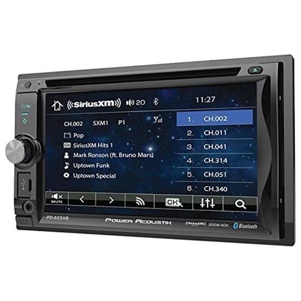 Power Acoustik RA44499 6.2 in. Incite Double-Din In-Dash Detachable LCD Touchscreen DVD Receiver with Bluetooth, Power Acoustik, Mfr#: RA44499